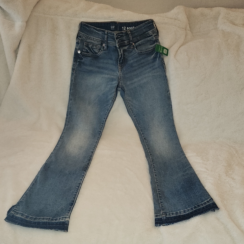 Gap KID NWT Medium Blue Flared Bootcut Jeans Size 12
